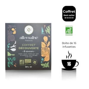 coffret decouverte alternathé 8 saveurs en infusettes